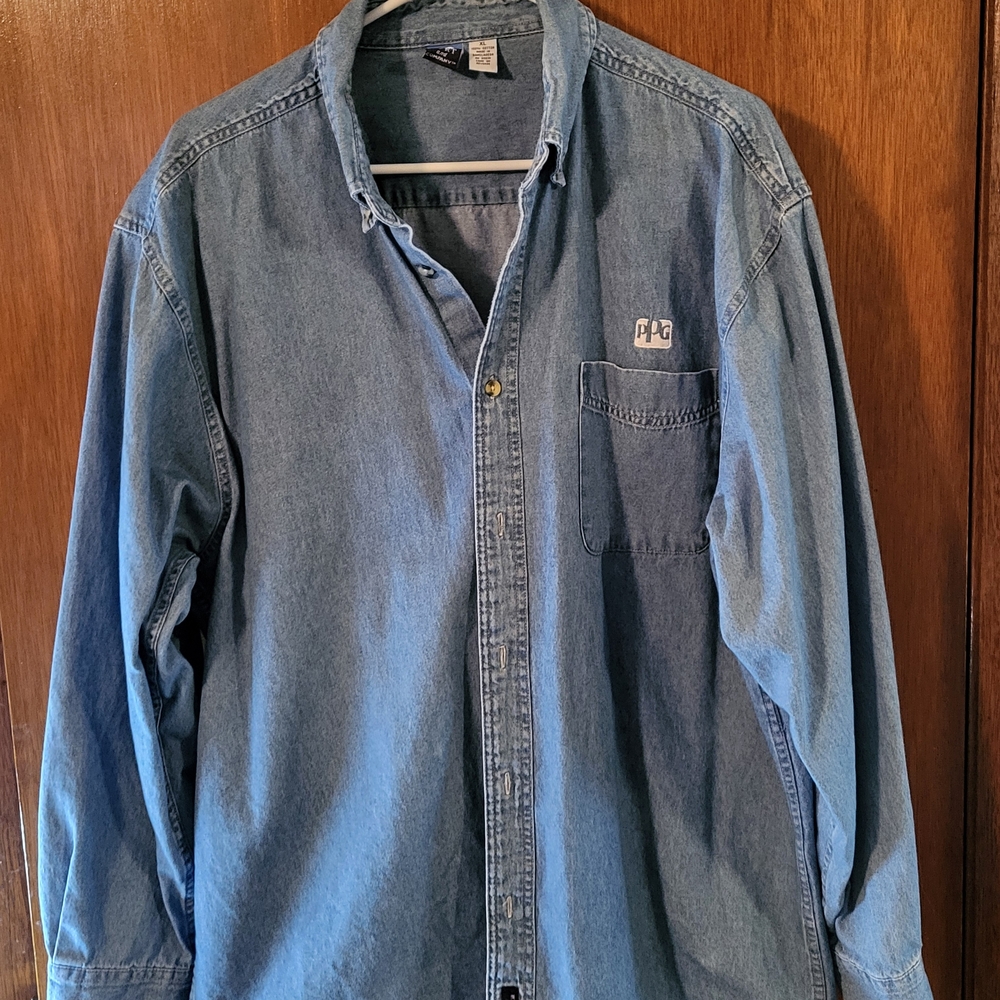 Men's Blue Denim Shirt